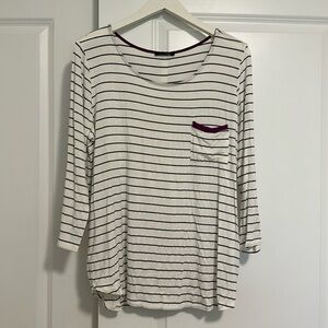 Papermoon 3/4 Sleeve, Light weight, Button Accented Shirt